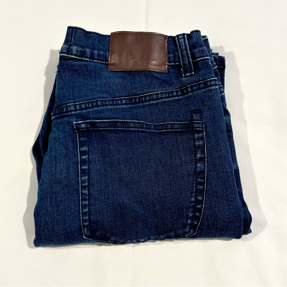 Jachs New York Dark Wash Straight Fit Stretch Denim - Size 34
